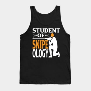 Student of Snipeology Gaming Sniper Tank Top